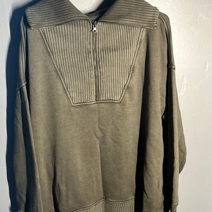 Oversized half zip